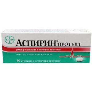 Аспирин протект табл. 100мг х 40 | Aspirin protect tab. 100 mg x 40