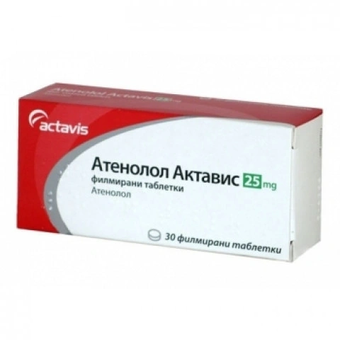 АТЕНОЛОЛ ТАБЛ. 25МГ Х 30 СФ | ATENOLOL tab. 25 MG X 30 SF