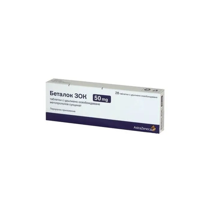 БЕТАЛОК ЗОК ТАБЛ. 50МГ Х 28 | BETALOK ZOK tab. 50 MG X 28
