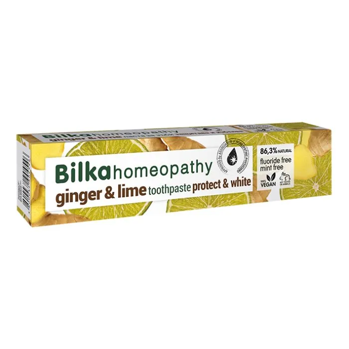 БИЛКА-ХОМЕОПАТИЧНА ПАСТА ЗЪБИ LIME/GINGER 75мл. | HERBAL HOMEOPATHIC TOOTHPASTE LIME/GINGER 75ml.