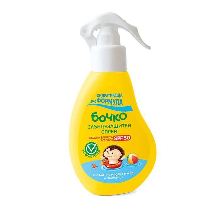 Бочко слънцезащитен спрей лосион SPF50+ 125мл. | Bochko sun protection spray lotion SPF50+ 125ml.