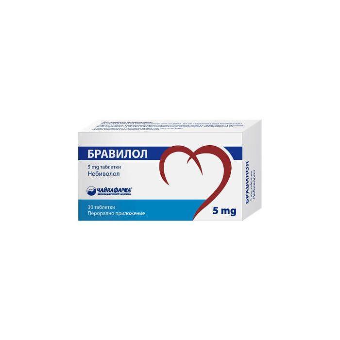 БРАВИЛОЛ ТАБЛ. 5МГ Х 30 | BRAVILOL tab. 5 MG X 30
