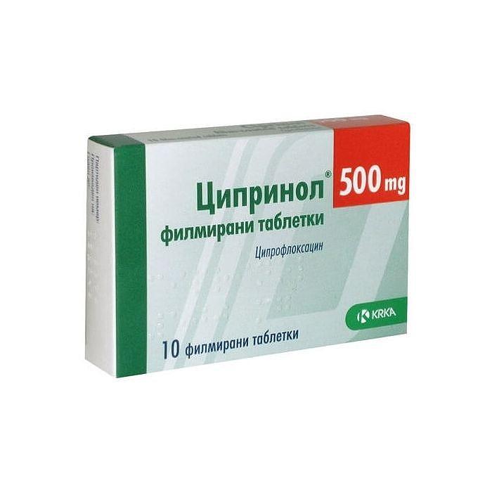 ЦИПРИНОЛ ТАБЛ. 500МГ Х 10 | TSYPRINOL tab. 500MG X 10