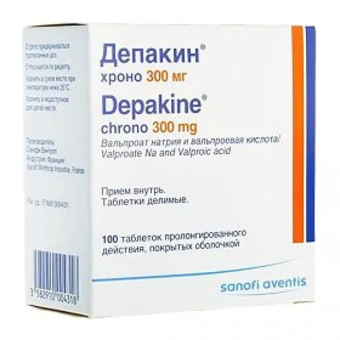 ДЕПАКИН ХРОНО 300МГ Х 100 | DEPAKIN CHRONO 300MG X 100