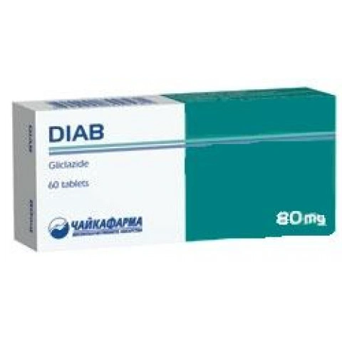ДИАБ ТАБЛ. 80МГ Х 60 ЧФ | DIAB tab. 80MG X 60 Black