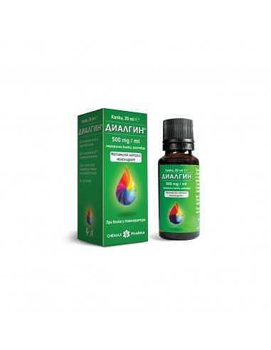 ДИАЛГИН КАПКИ 500МГ/МЛ 20 МЛ | DIALGIN DROPS 500 MG/ML 20 ML