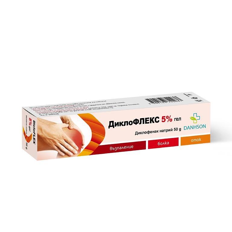 ДИКЛОФЛЕКС 5% ГЕЛ 50Г Х 1 | DIKLOFLEX 5% GEL 50G X 1