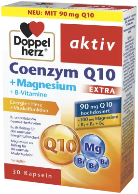 ДОПЕЛХЕРЦ АКТИВ КОЕНЗИМ Q10 + МГ ЕКСТРА КАПС. Х 30 | DOPPELHERTZ ACTIVE COENZYME Q10 + MG EXTRA CAPSULES. X 30