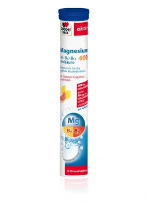 ДОПЕЛХЕРЦ АКТИВ MG 400 + B-ВИТАМИНИ ЕФ.ТАБЛ. Х 15 | DOPPELHERTZ ACTIVE MG 400 + B-VITAMINS EF. tab. X 15