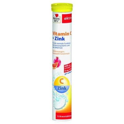 ДОПЕЛХЕРЦ АКТИВ ВИТАМИН С + ЦИНК ТАБЛ. ЕФ. Х 15 | DOPPELHERZ ACTIVE VITAMIN C + ZINC tab. EF. X 15