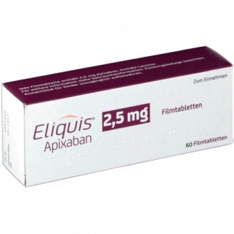 ЕЛИКВИС ТАБЛ. 2.5МГ Х 60 | ELIQUIS tab. 2.5MG X 60
