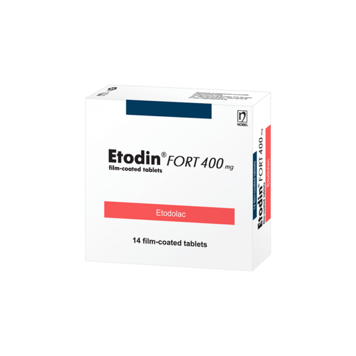 ЕТОДИН ФОРТ ТАБЛ. 400МГ Х 14 | ETHODINE FORT tab. 400MG X 14