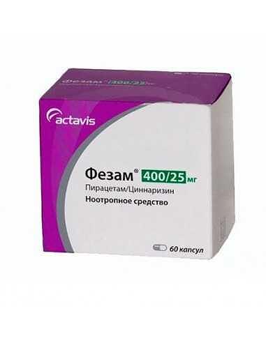 ФЕЗАМ КАПС. 400МГ/25МГ Х 60 | PHEZAM CAPS. 400MG/25MG X 60