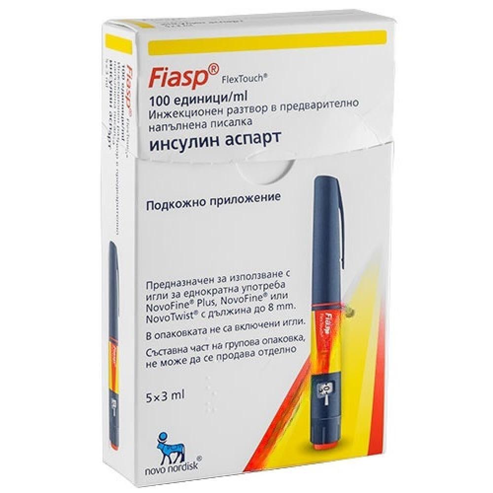ФИАСП ИНЖ.Р-Р 100U/МЛ 3МЛ Х 10 (2 Х 5 ПИСАЛКИ) | FIASP ENG.R-R 100U/ML 3ML X 10 (2 X 5 PENS)
