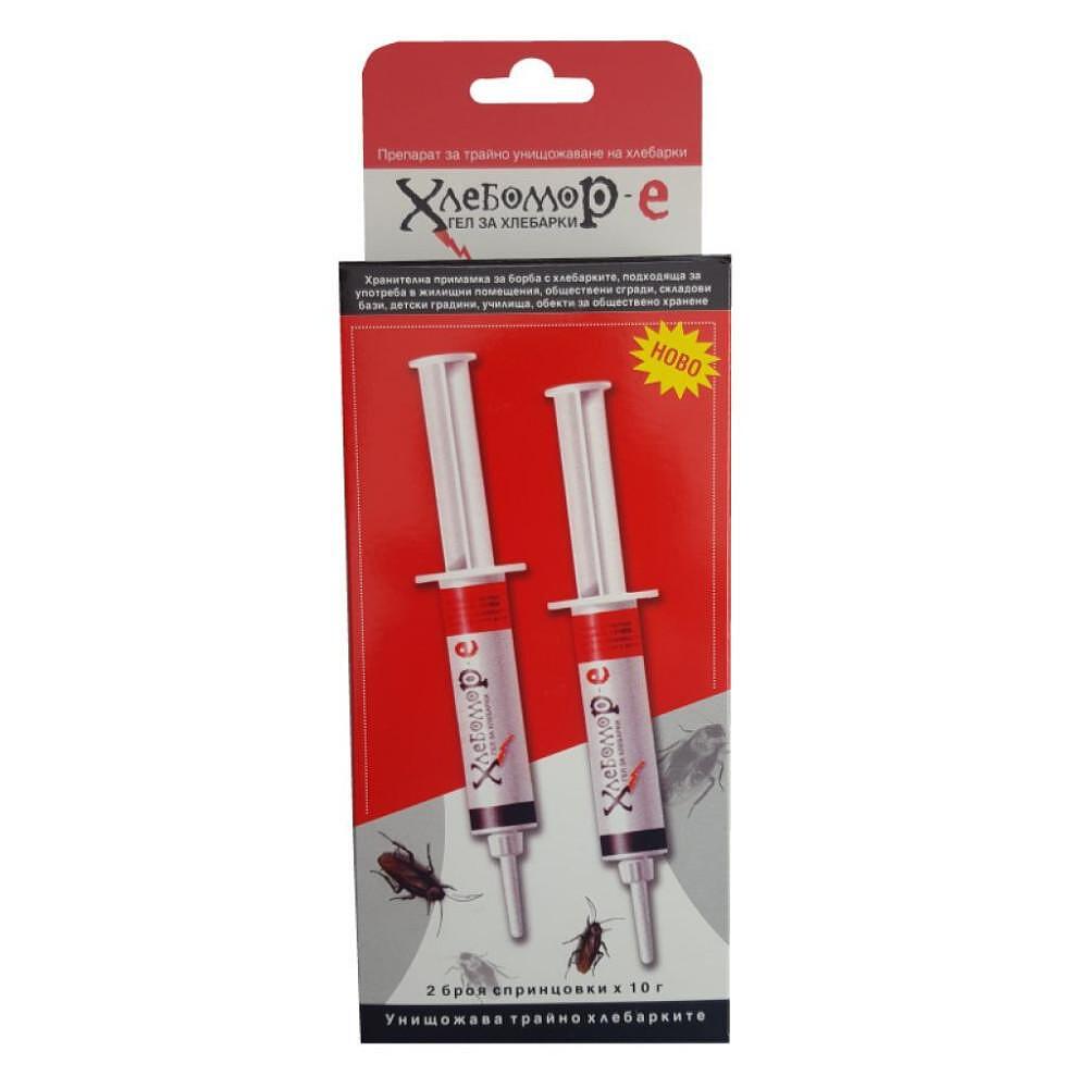 Хлебомор Е гел спринцовка за борба с хлебарките х2 | Hlebomor E gel syringe for fighting cockroaches x2