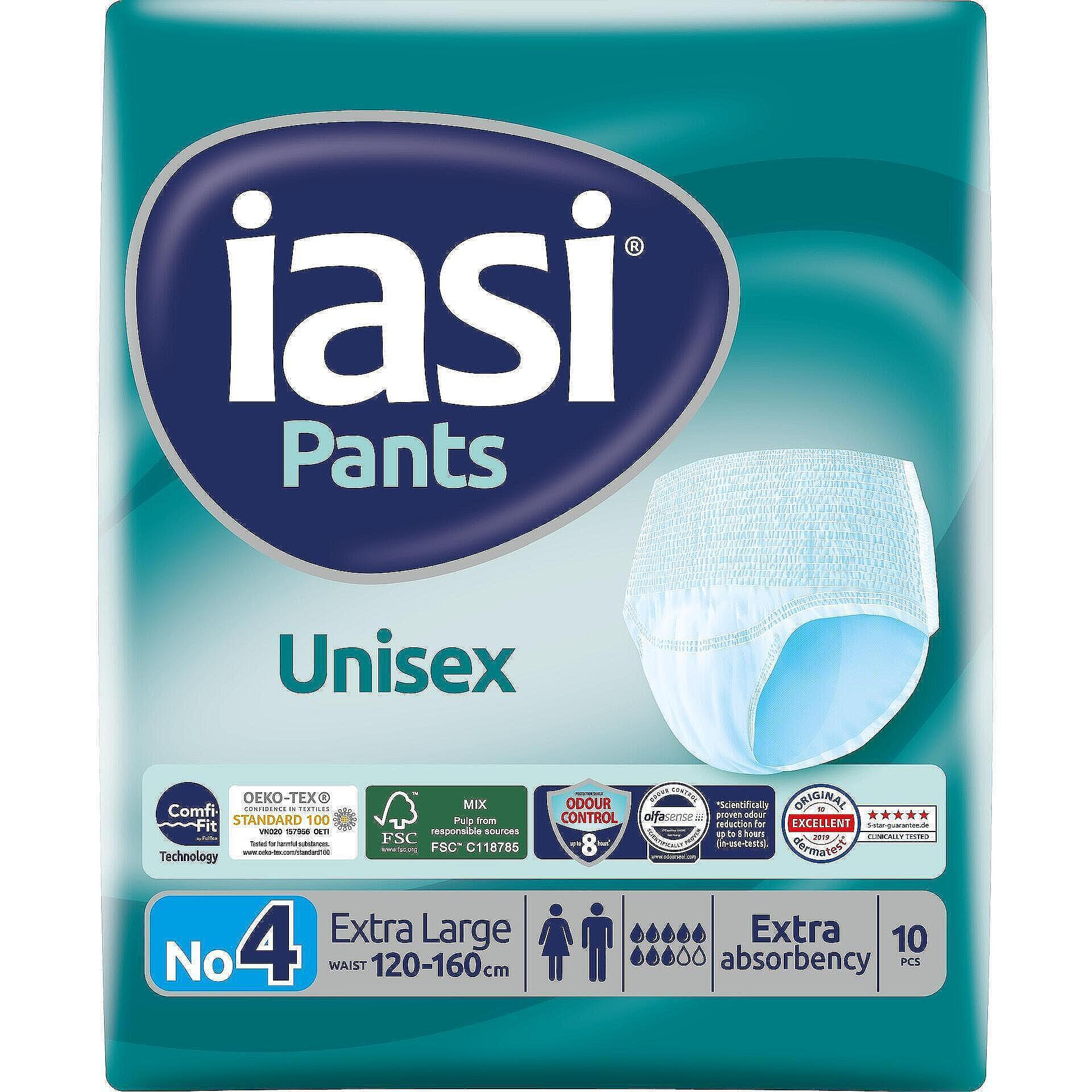 IASI Pants Гащи за възрастни Unisex N4 XL 10 бр | IASI Pants Pants for adults Unisex N4 XL 10 pcs