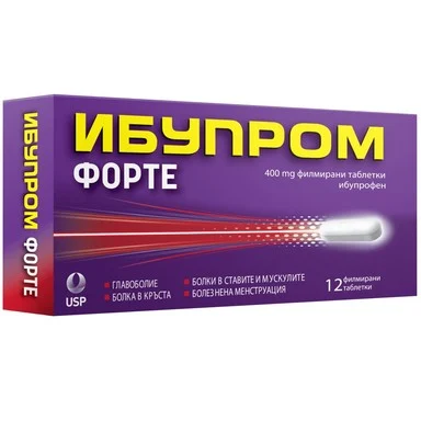 ИБУПРОМ ФОРТЕ тбл.400мг.х12 | IBUPROM FORTE tab. 400 mg x 12
