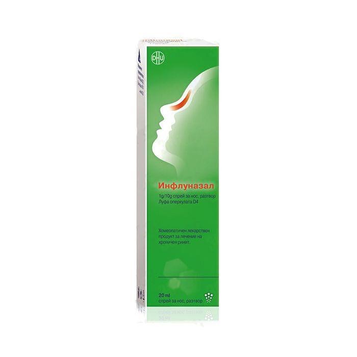 ИНФЛУНАЗАЛ СПРЕЙ Р-Р 1Г/10Г 20МЛ Х 1 | INFLUNASAL SPRAY RR 1G/10G 20ML X 1