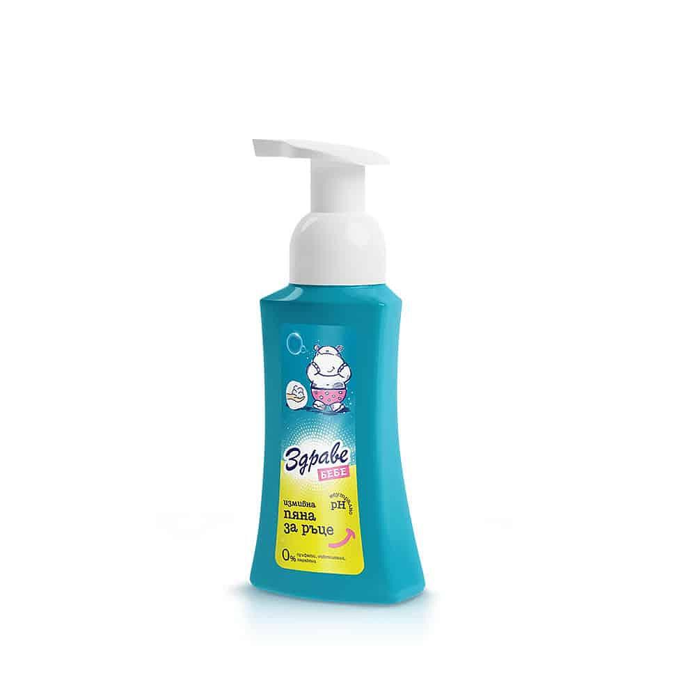 ИЗМИВНА ПЯНА ЗДРАВЕ БЕБЕ ЗА РЪЦЕ 300 МЛ | WASHING FOAM ZDRAVE BABY FOR HANDS 300 ML