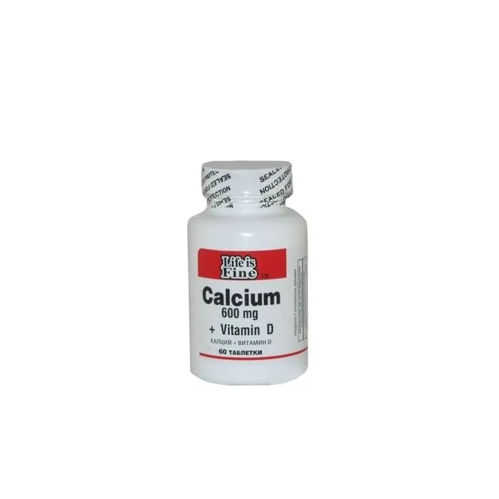 Калций таблетки за здрави кости и стави 600мг Adh | Calcium tab. for healthy bones and joints 600mg Adh