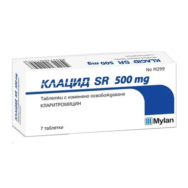 КЛАЦИД SR ТАБЛ. 500МГ Х 7 | CLACID SR tab. 500MG X 7