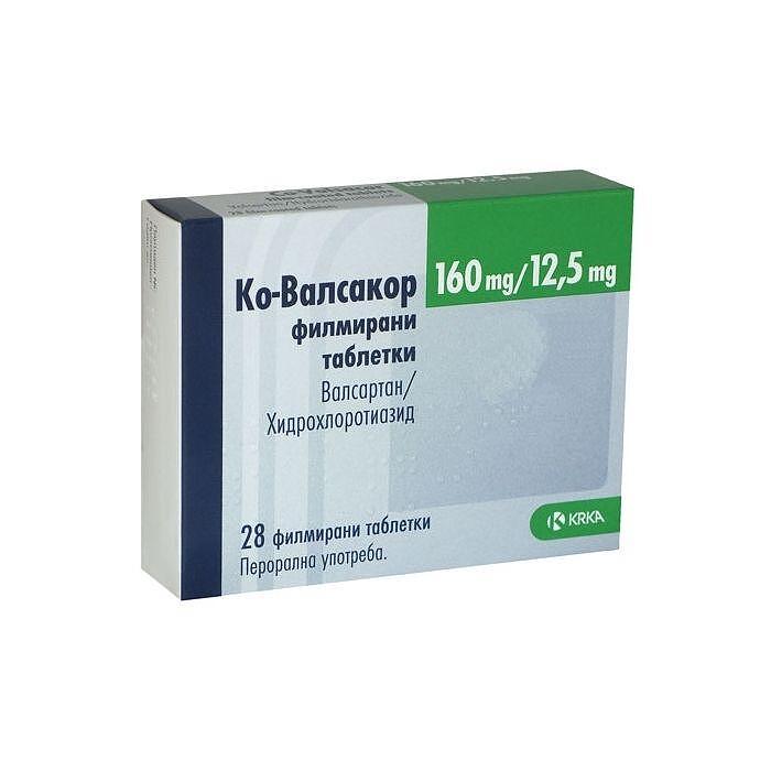 КО-ВАЛСАКОР ТАБЛ.160МГ/12