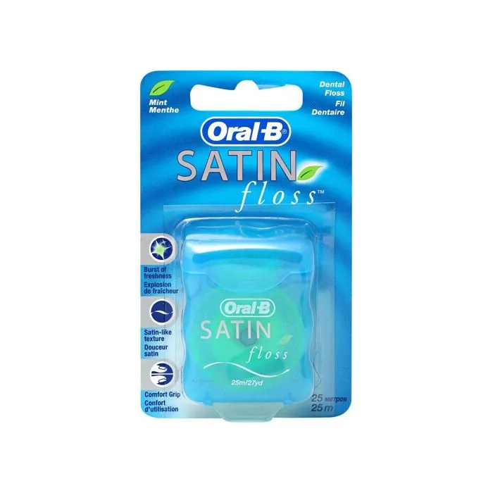 КОНЕЦ ЗА ЗЪБИМ ОРАЛ-БИ САТИН FLOSS | ORAL DENTAL FLOSS-BI SATIN FLOSS