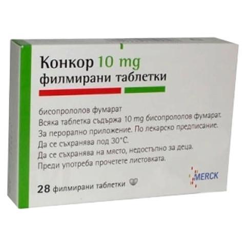 КОНКОР ТАБЛ. 10МГ Х 28 | CONCOR tab. 10 MG X 28