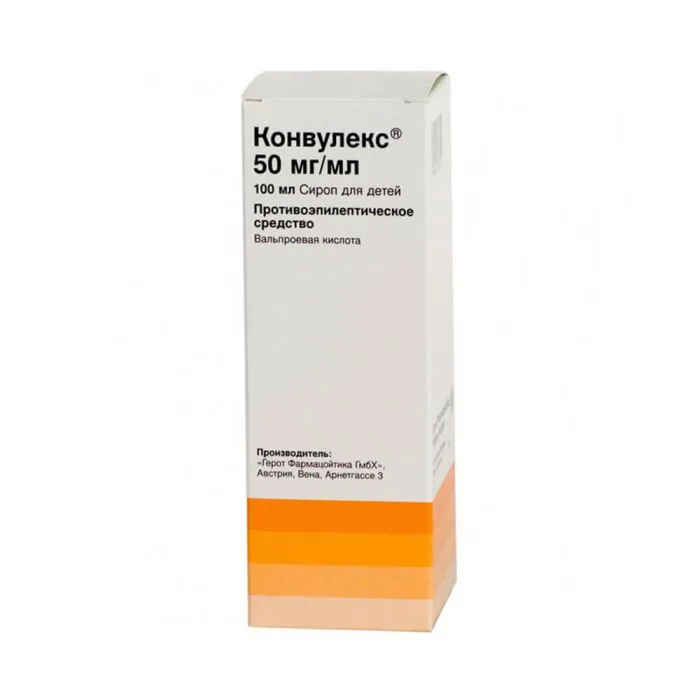 КОНВУЛЕКС СИРОП 50МГ/МЛ 100МЛ | CONVULEX SYRUP 50MG/ML 100ML