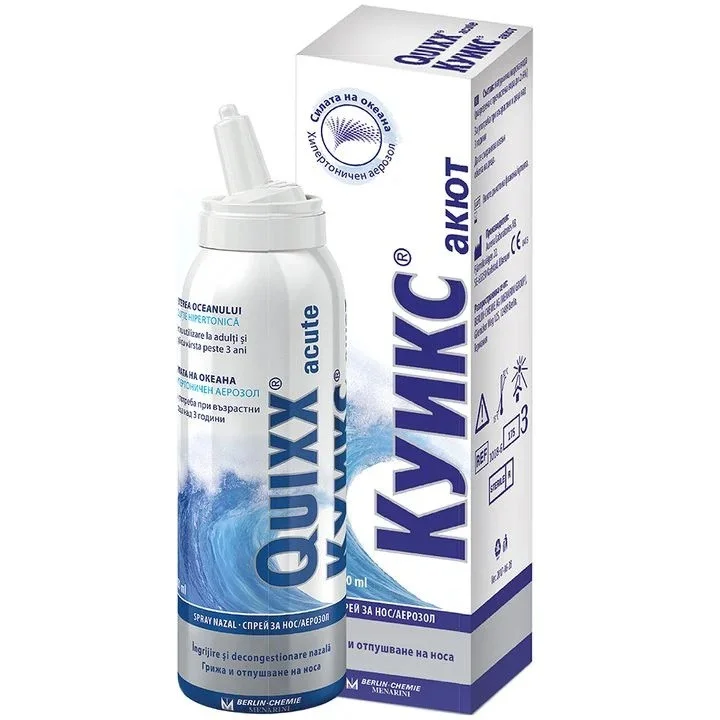 КУИКС АКУТ СПРЕЙ ЗА НОС 2.6% 100МЛ | QUIX ACUTE NOSE SPRAY 2.6% 100ML