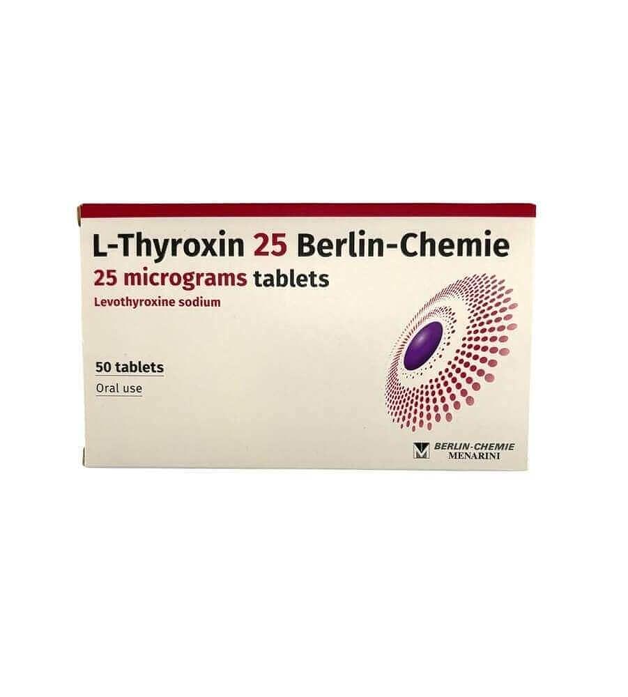 Л-ТИРОКСИН 25МКГ БЕРЛИН-ХЕМИ ТАБЛ. Х 50 | L-THYROXIN 25MG BERLIN-CHEMI tab. X 50
