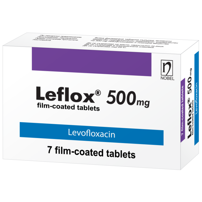 ЛЕФЛОКС ТАБЛ. 500МГ Х7 | LEFLOX tab. 500 MG X7