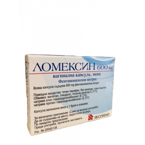 ЛОМЕКСИН ВАГ.ОВ.600МГ Х 1 | LOMEXIN VAG.OV.600MG X 1