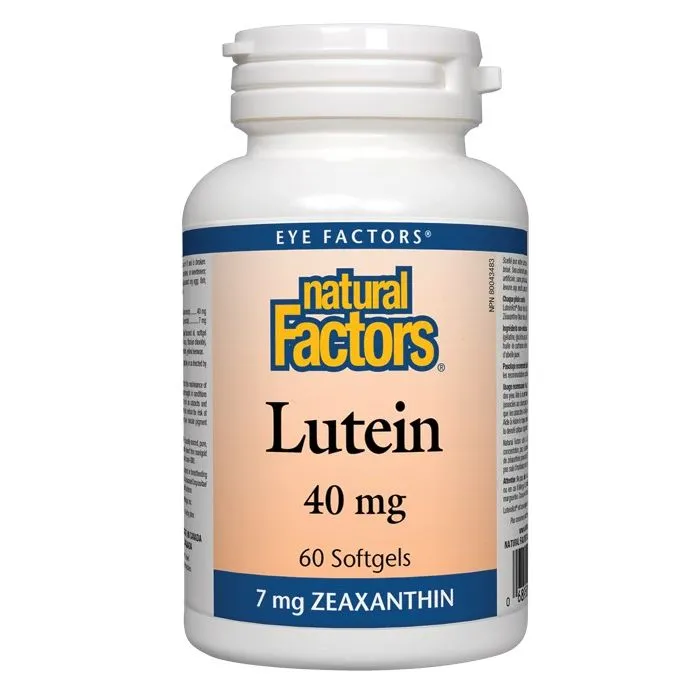 Лутеин капсули за добро зрение 40мг х30 Natural Factors | Lutein capsules for good vision 40mg x30 Natural Factors