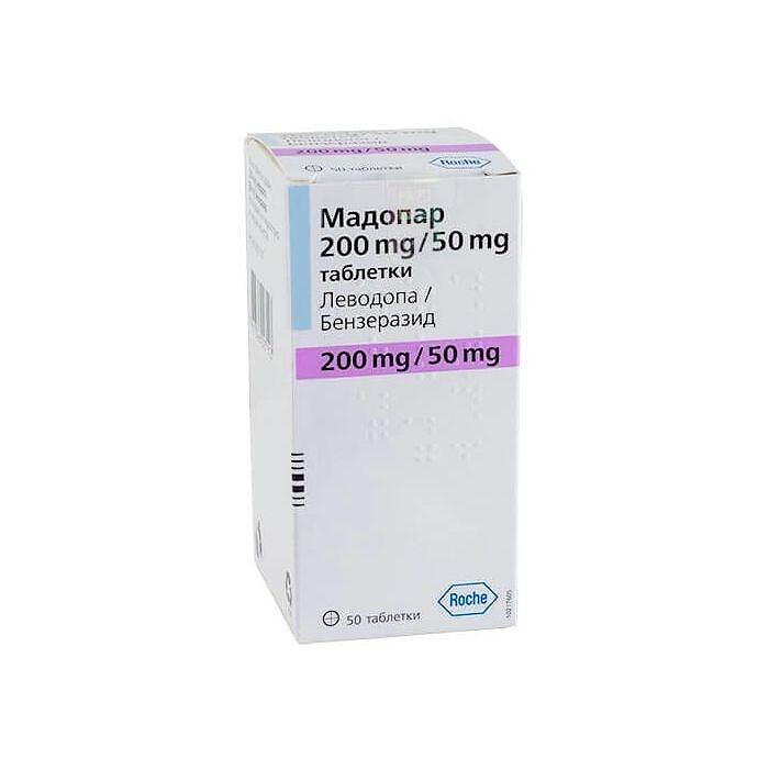 МАДОПАР 200МГ/50МГ ТАБЛ. Х 50 | MADOPAR 200MG/50MG tab. X 50