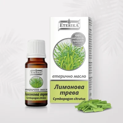 МАСЛО ОТ ЛИМОНОВА ТРЕВА 10МЛ ЕТЕРИКА | LEMONGRASS OIL 10ML ETERICA