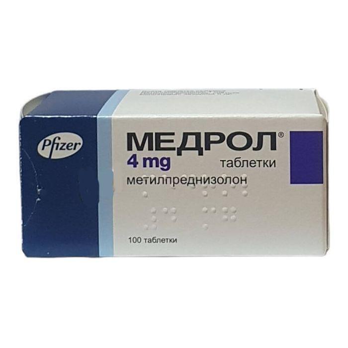 МЕДРОЛ ТАБЛ. 4МГ Х 100 | MEDROL tab. 4MG X 100