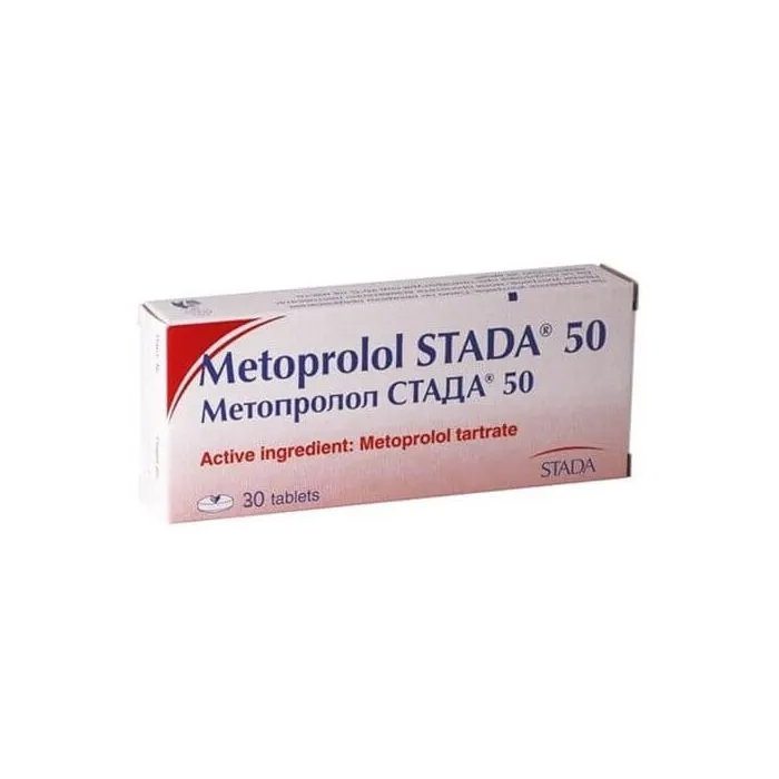 МЕТОПРОЛОЛ ТАБЛ.50МГ Х 30 STADA | METOPROL tab. 50MG X 30 STADA