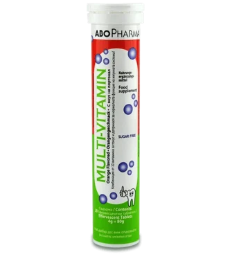 Мултивитамини ефервесцентни таблетки х20 Abopharma | Multivitamin effervescent tab. x20 Abopharma