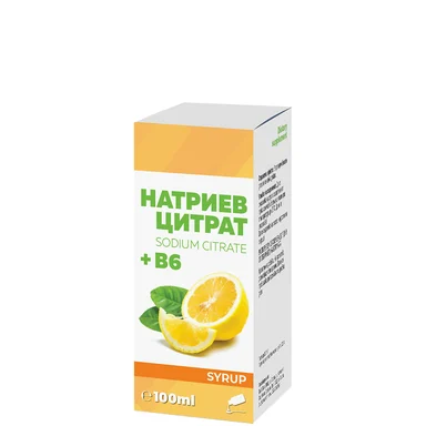 НАТРИЕВ ЦИТРАТ + Б6 СИРОП 100МЛ ОМЕГА ВИТА | SODIUM CITRATE + B6 SYRUP 100ML OMEGA VITA