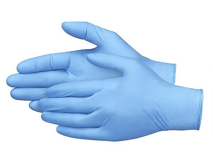 НИТРИЛНИ РЪКАВИЦИ СИНИ M Х 100 БР. | NITRILE GLOVES BLUE M X 100 PCS.