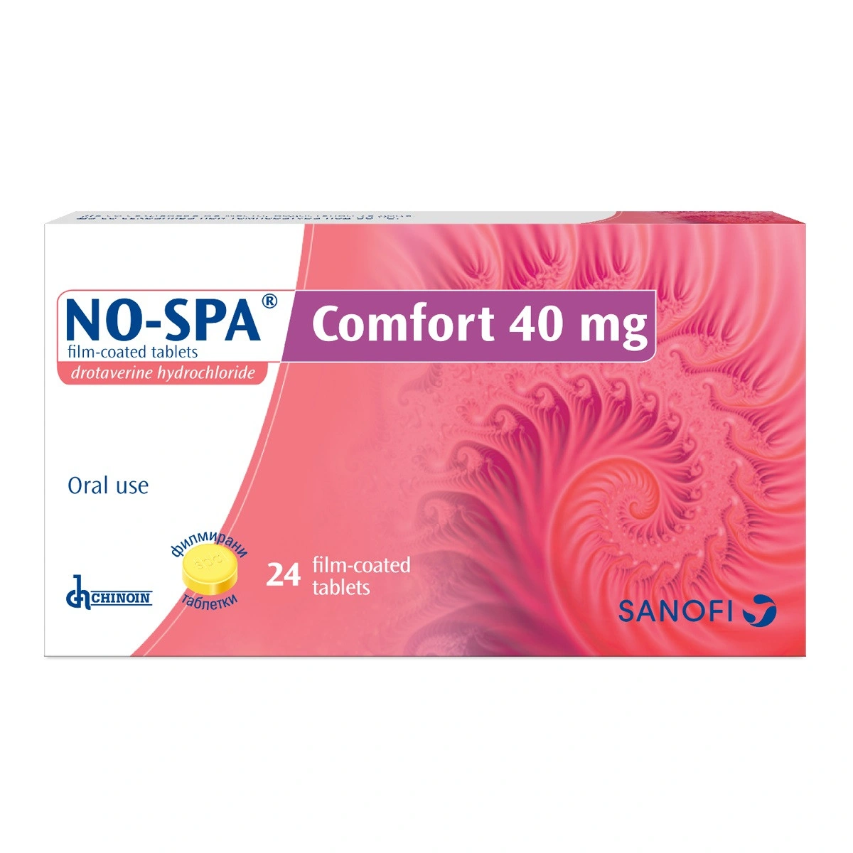 НО-ШПА КОМФОРТ ТАБЛ. 40МГ Х 24 | NO-SPA COMFORT tab. 40 MG X 24