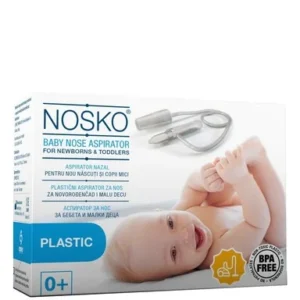 НОСКО BABY АСПИРАТОР ЗА НОС ПЛАСТМАСОВ /ПРАХОСМ./ | NOSE BABY PLASTIC NOSE ASPIRATION /DUST CLEANER/