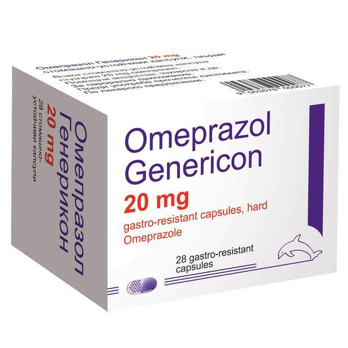 ОМЕПРАЗОЛ ГЕНЕРИКОН КАПС. 20 МГ. Х 28 | OMEPRAZOLE GENERICON CAPS. 20 mg. X 28
