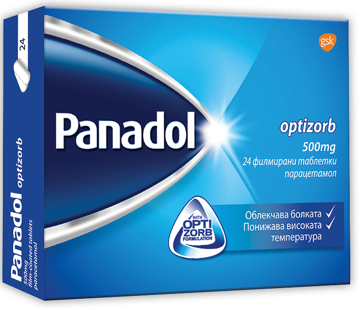 ПАНАДОЛ ОПТИЗОРБ ТАБЛ. 500МГ Х 24 | PANADOL OPTIZORB tab. 500MG X 24
