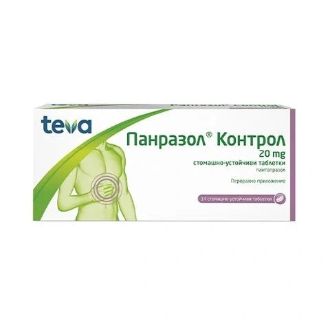 ПАНРАЗОЛ КОНТРОЛ ТАБЛ. 20МГ Х 14 | PANRAZOL CONTROL tab. 20 MG X 14