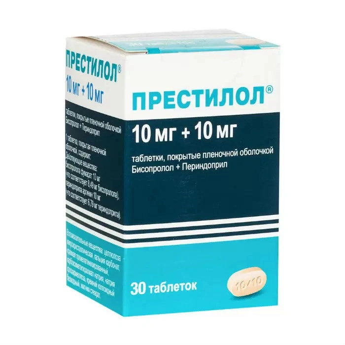 ПРЕСТИЛОЛ ТАБЛ. 10МГ/10МГ Х 30 | PRESTILOL tab. 10MG/10MG X 30