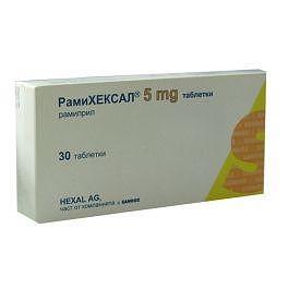 РАМИХЕКСАЛ ТАБЛ.5МГ Х 30 | RAMIHEXAL tab. 5MG X 30
