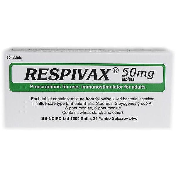 Респивакс таблетки 50 мг х 30 | Respivax tab. 50 mg x 30