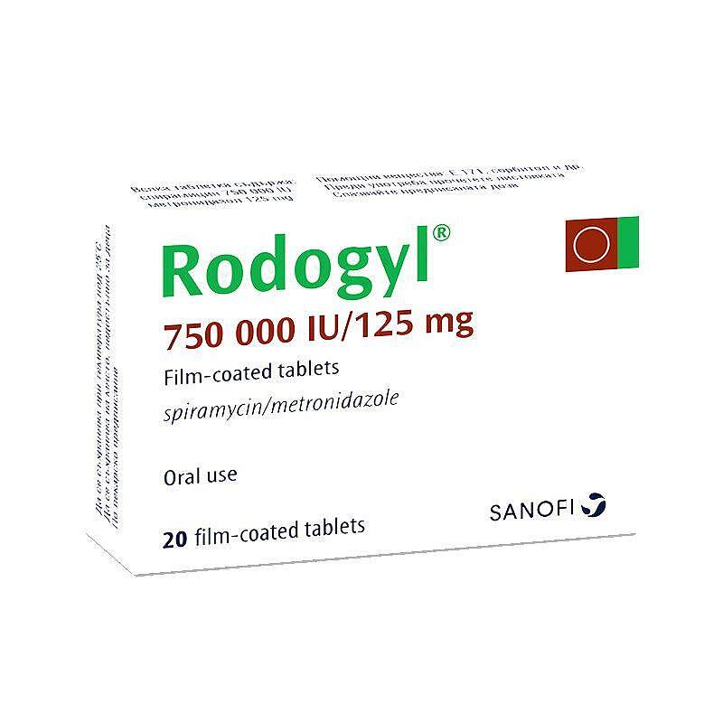 РОДОЖИЛ 750000IU/125МГ ТАБЛ. Х 20 БЕСТА МЕД | RODOZIL 750000IU/125MG tab. X 20 BESTA MED